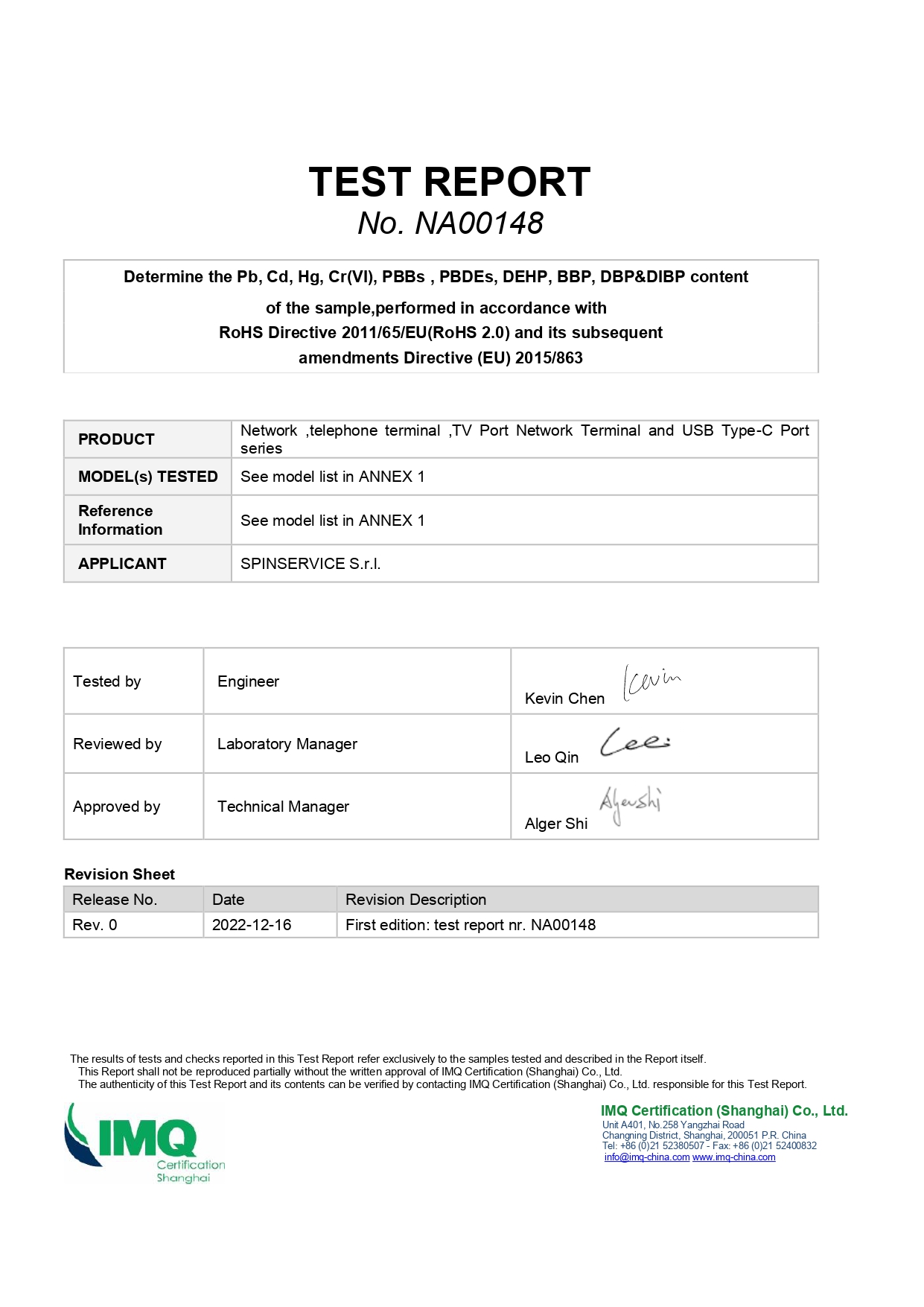 No. NA00148